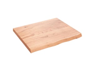 Comptoir de salle de bain, plan de travail marron 60x50x(2-4) cm bois traité cf65806