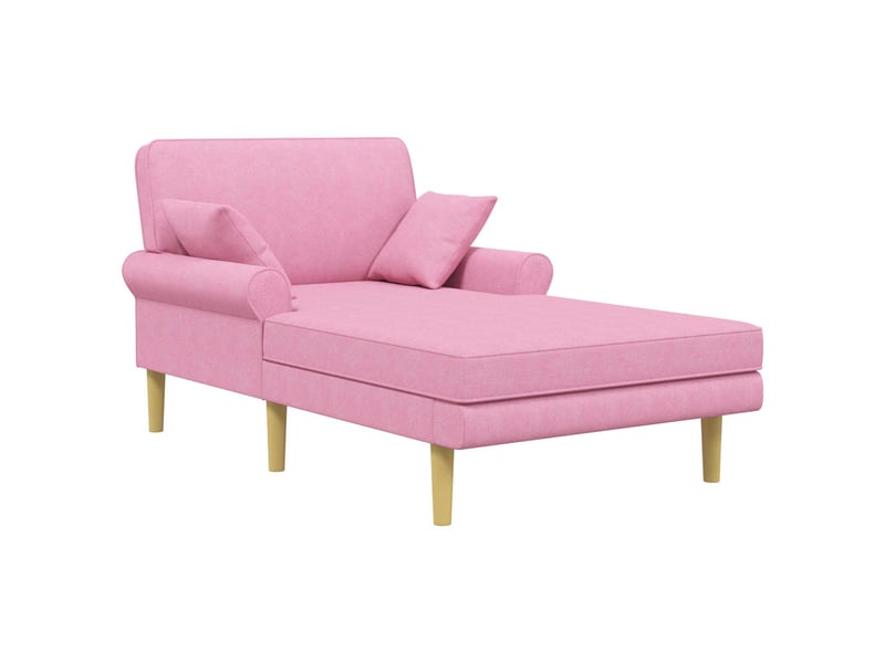 Vidaxl méridienne rose tissu  - Conforama A