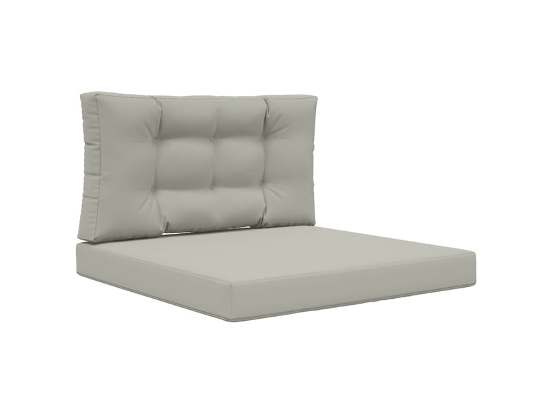  Coussin de canapé d'extérieur, coussin de chaise polyester gris 80 x 80 cm cf54095  - Conforama A