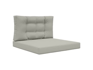 Coussin de canapé d'extérieur, coussin de chaise polyester gris 80 x 80 cm cf54095
