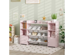 Bibliotheque coloris rose <strong></strong> <strong></strong> - 140 cm x 90 cm