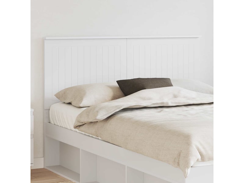 Vidaxl tête de lit avec tête de lit blanc 140 cm bois d'ingénierie  - Conforama B