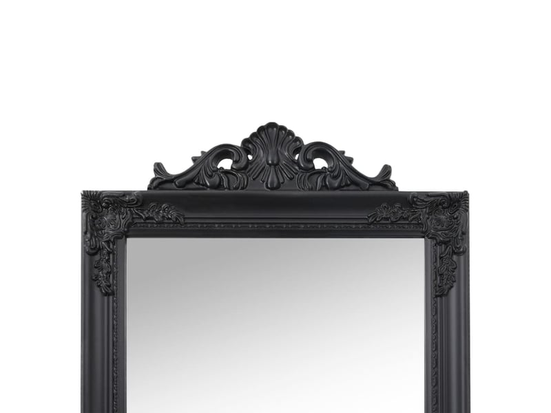 Miroir, miroir décoratif sur pied noir 45x180 cm cf62932  - Conforama E