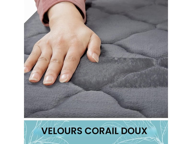  Memory foam - tapis de bain antidérapant, doux, absorbant, lavable, facile à entretenir, 40 x 60 cm, gris foncé  - Conforama E