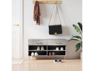 Meuble à chaussures 3 paire(s)  <strong></strong>  <strong></strong> coloris gris