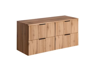 Meuble sous vasque noxera 120 cm avec plan pour vasque – chêne wotan