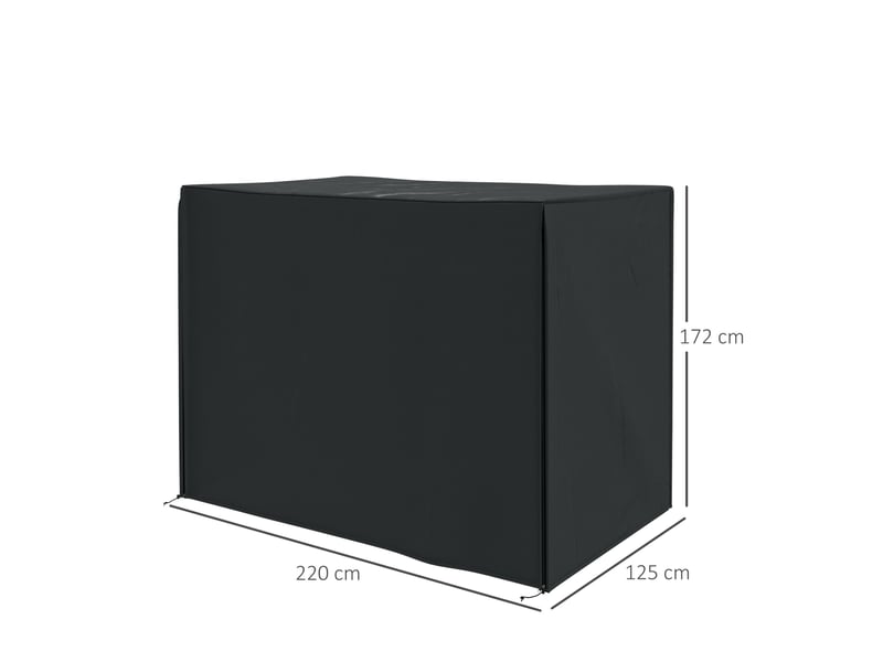 Housse imperméable pour balançoire de jardin avec protection uv 220 x 125 x 172 cm homvra - Conforama D