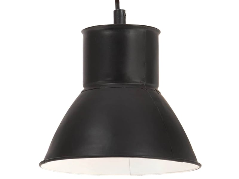  Lampe suspendue, suspension luminaire 25 w noir rond 17 cm e27  - Conforama A