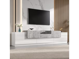 Lit adulte coloris blanc 200 cm <strong>SWEIKO</strong> <strong></strong>