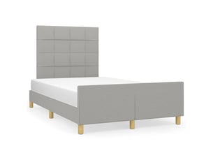 Lit 2 places 120x190cm    coloris gris
