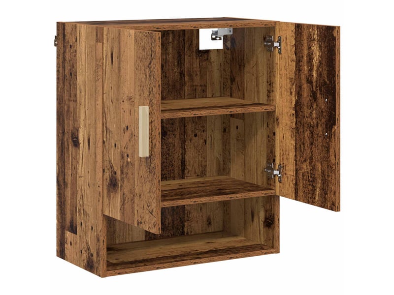  Meuble mural, rangement salon 60 x 31 x 70 cm bois d'ingénierie bois ancien shl5793  - Conforama D