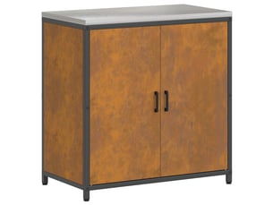 Meuble de rangement de cuisine hattem rouillé 90x50x92cm