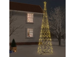 Arbre de noël cône 3000 led blanc chaud 230x800 cm cf61719