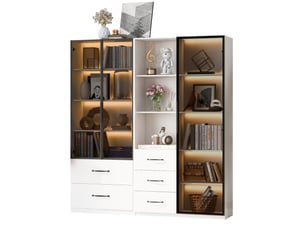 Vitrine coloris blanc <strong>DESVIAE</strong> <strong></strong> - 140 cmx160 cm