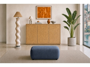 Pouf / repose pied <strong>CASANOVA</strong> <strong></strong> bleu