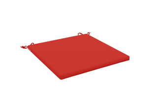Coussin de siège, coussin d'assise 1 pièce soest 100 % polyester rouge cf55686