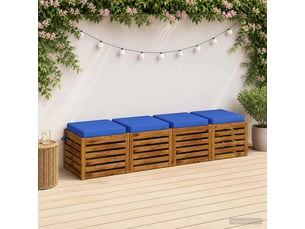 Lot de 4 coussins de siège, coussins d'assise soest 100 % polyester cf60118