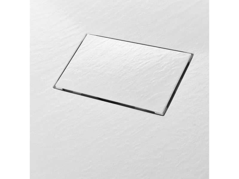  Bac de douche receveur de douche rectangulaire salle de bain maison intérieur trou de drain standard de 9 cm smc 100 x 70 cm blanc 02_0003444  - Conforama B