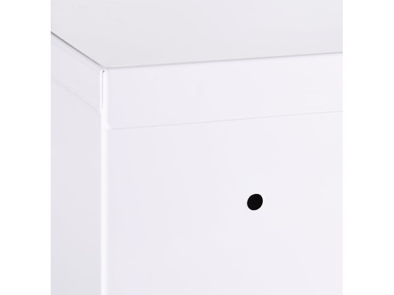  Armoire à médicaments verrouillable pour la maison 30 x 14 x 46 cm avec 3 compartiments enfant-proof en acier galvanisé à froid blanc  - Conforama E