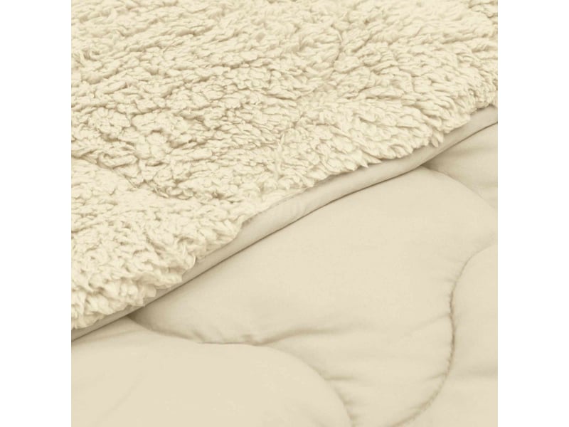 Duvet d'hiver - couette 140 x 220 cm hiver - couette crème respirant - Conforama E