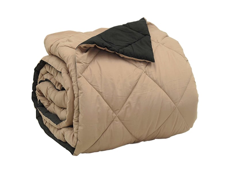  Duvet - couette complet toute l'année noir et taupe 220 x 240 cm  - Conforama E