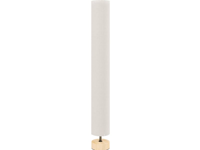  Lampadaire 15x15x120 cm interrupteur au pied bois beige  - Conforama A