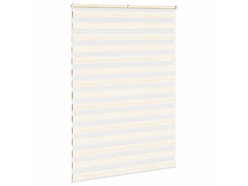 Store zèbre, store de fenêtre beige marbré largeur du tissu 155,9 cm polyester cf48284 - Conforama D