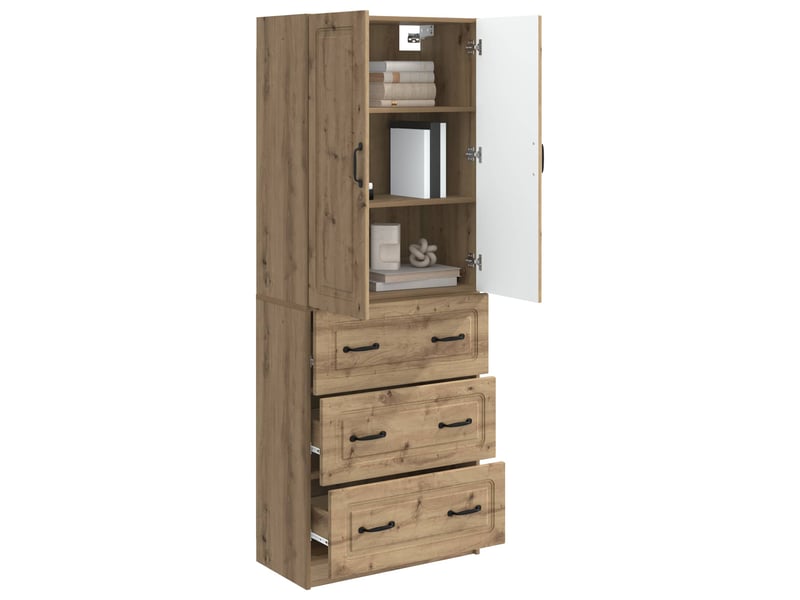  Ensemble de meubles 2 pcs, rangement de salon 66 x 34,5 x 87 cm bois d'ingénierie shl8988  - Conforama C