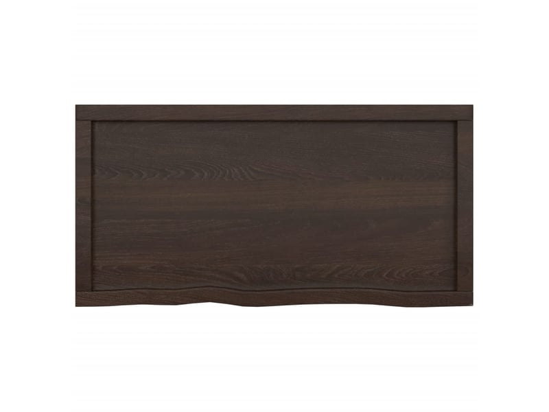  Comptoir de salle de bain, plan de travail marron foncé bois massif traité cf65867  - Conforama C
