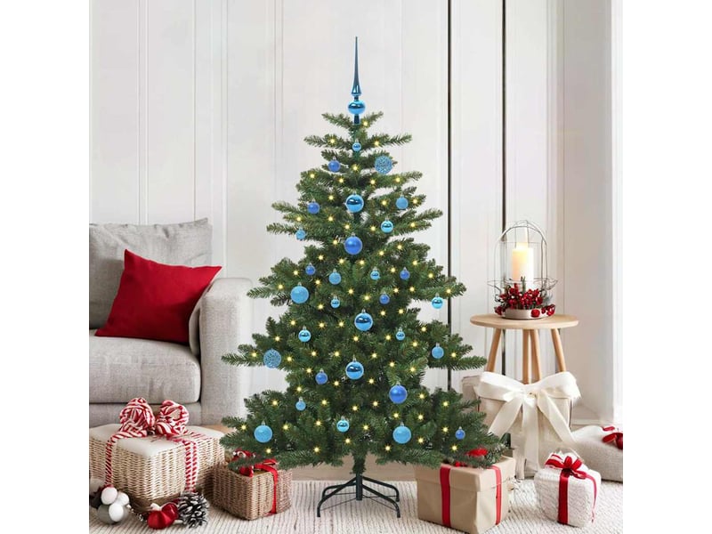  Sapin de noël artificiel, arbre de noël à branches articulées vert 150 cm shl4160  - Conforama B