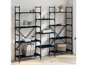 Bibliotheque coloris  noir  <strong></strong> <strong></strong> - 160 cm x 136.5 cm