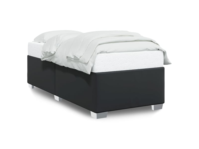  Lit simple- lit adulte -  cadre de lit sans matelas noir 90x190 cm similicuir  - Conforama A