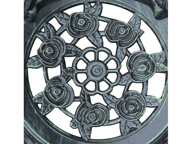 Ensemble bistro de jardin 60x60x69 cm style ancien métal vert  - Conforama C