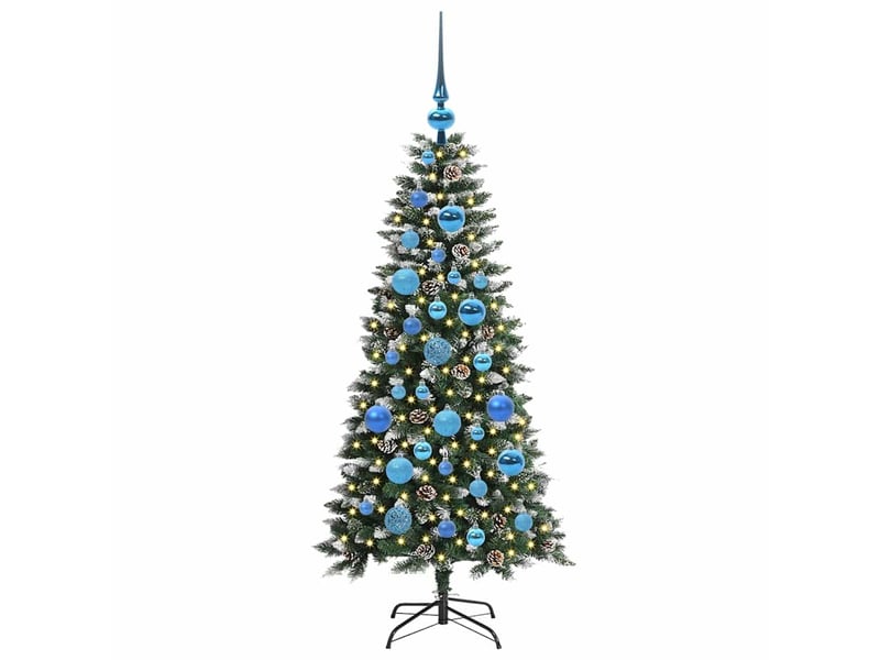  Sapin de noël artificiel, arbre de noël vert 120 cm pvc, plastique et acier shl7349  - Conforama C