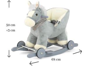 Porteur cheval polly gris
