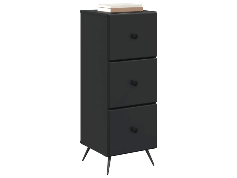  Armoire à tiroirs, rangement bureau noir 33 x 34,5 x 90 cm bois d'ingénierie shl2376  - Conforama C