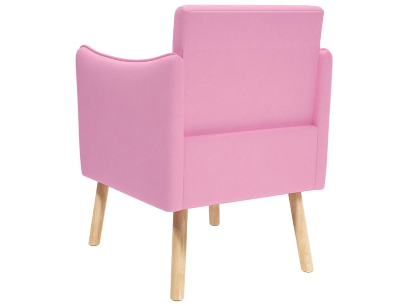  Vidaxl chaise d'appoint rose tissu  - Conforama E