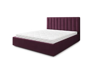 Lit coffre 120x200cm MASSENO   coloris rouge