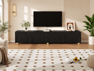 Meuble tv coloris noir 180 cm <strong>BIQZUYA</strong> <strong></strong>