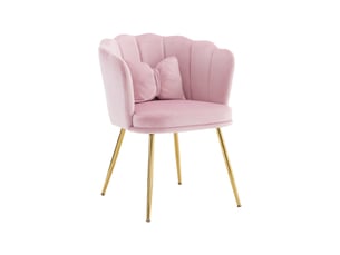 Fauteuil fixe OKMYHOME Velours rose vendu Par paire