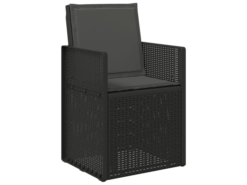  Coussins de siège et de dos polyester anthracite 47 x 45 x 2 cm cf60809  - Conforama C
