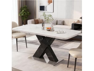 Table basse rectangulaire coloris bicolore <strong>HAUSS SPOLE</strong> <strong></strong> - 80 cmx120 cm