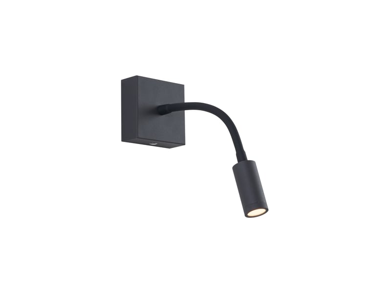  Applique murale moderne noire avec led rechargeable et dimmable - harper  - Conforama A