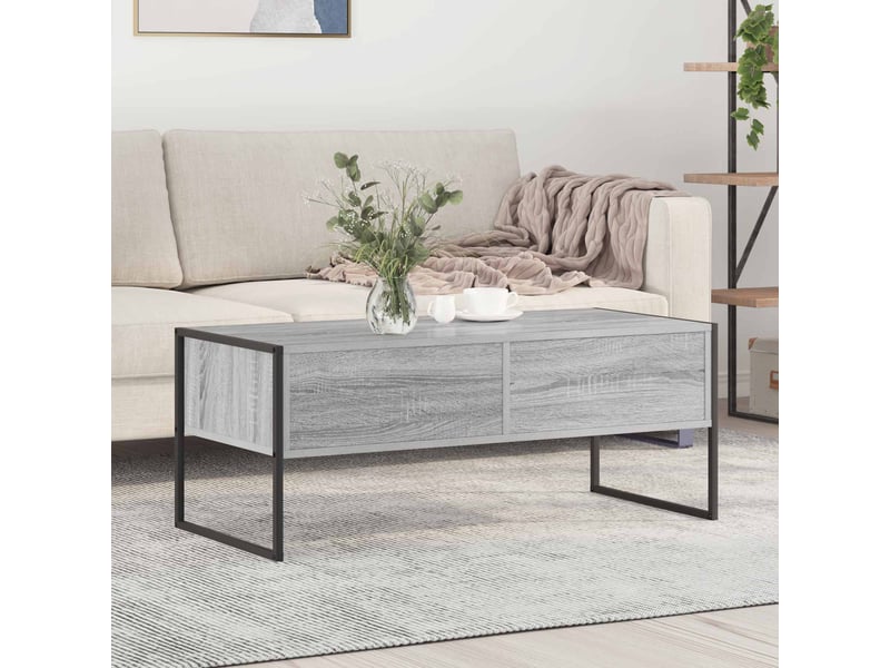  Table basse - table de salon - table à thé gris sonoma 100 x 46 x 40 cm bois d'ingénierie  - Conforama B