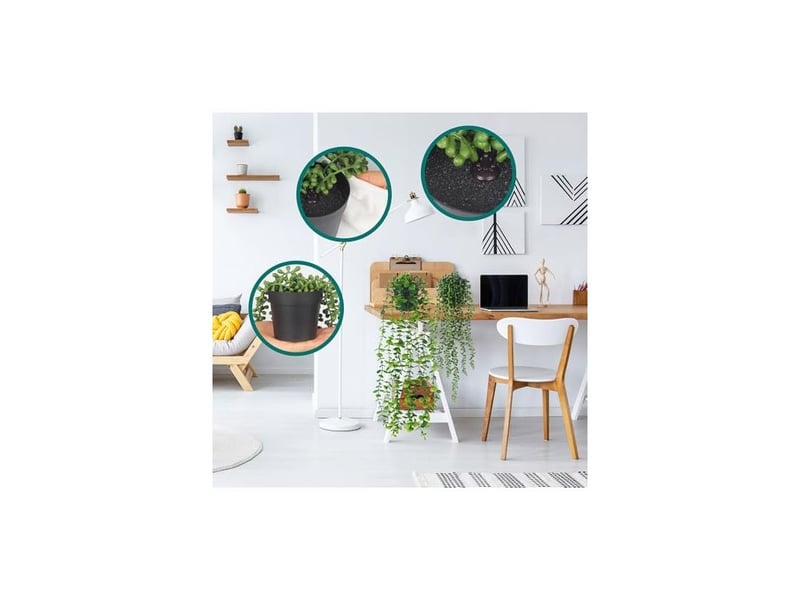 Pièces plante artificielle en suspension, plantes artificielles comme vraies, plantes artificielles en pot pour décoration intérieure et extérieure, plantes artificielles pour jardin - Conforama E