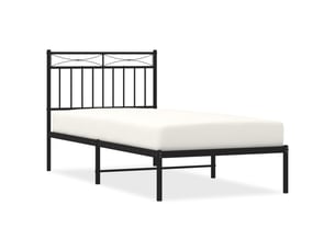 Lit simple 90x190 cm    coloris noir