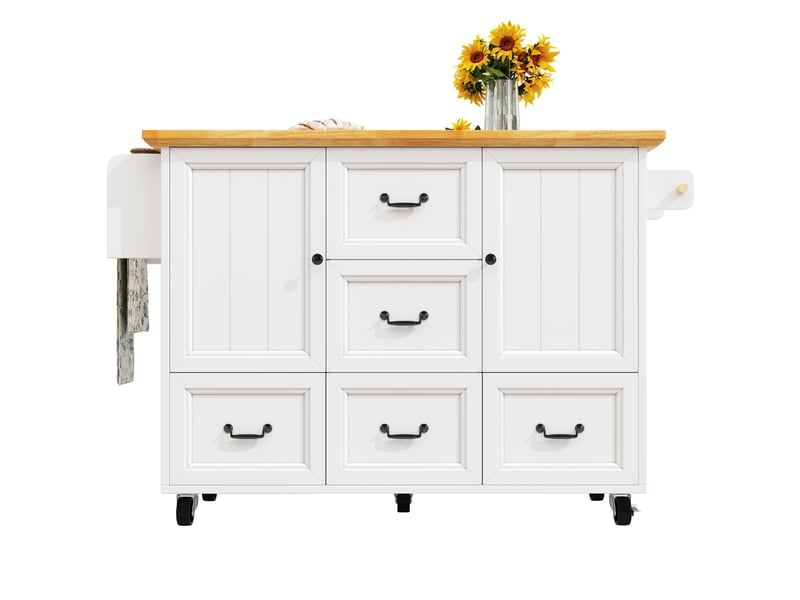  Desserte 2 portes 5 tiroirs coloris blanc mdf desserte blanc - Conforama A