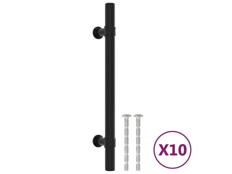  Tirant de meuble vidaxl, 128 mm, noir  - Conforama C
