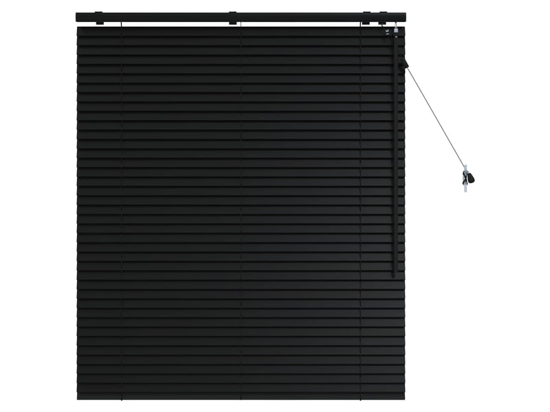  Store vénitien, store de fenêtre noir 100 x 130 cm 35 mm bois de paulownia massif cf48045  - Conforama A