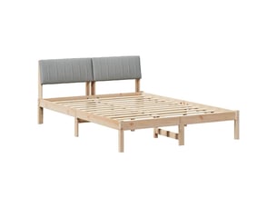 Lit 2 places 135x190 cm coloris marron